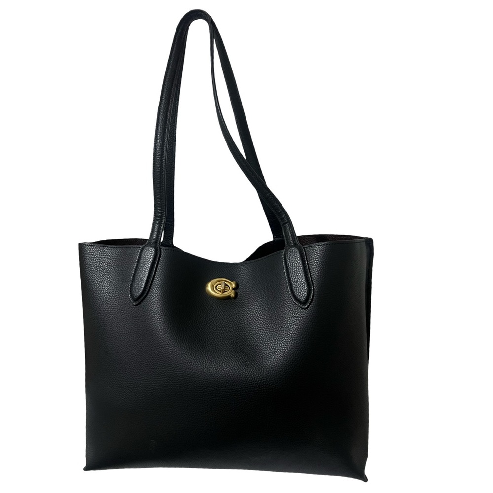 Coach Black Leather Willow Tote